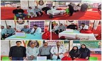  برپایی میز خدمت غربالگری فشارخون و دیابت در حاشیه کنگره ملی شهدای استان